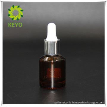 15ml amber beard oil essential oil cosmetic glass dropper bottle